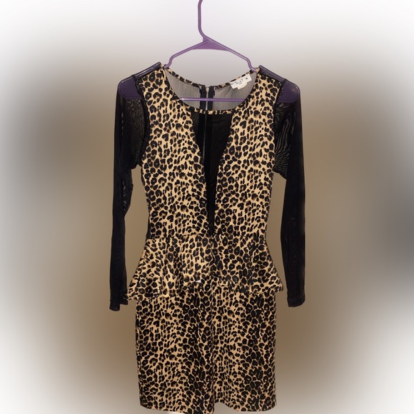 Leopard Print Dress - Picture 1 of 5